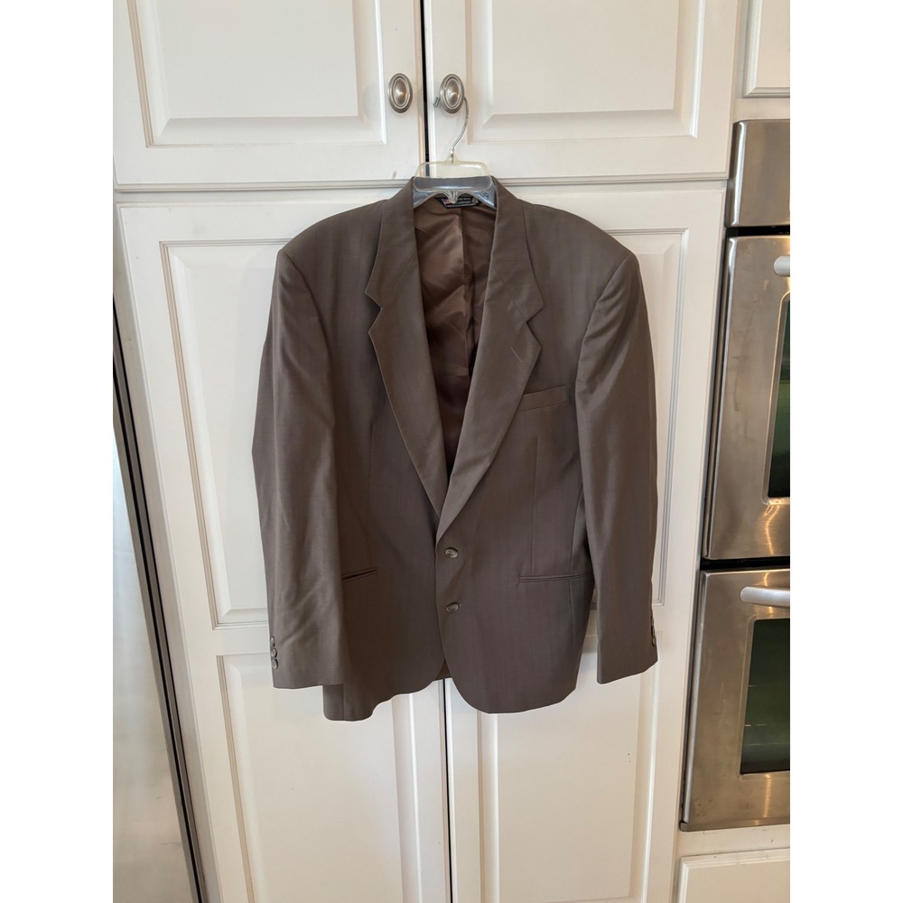 Henry‎ Grethel Mens Blazer Jacket Charcoal Gray Subtle Stripe sie 44L